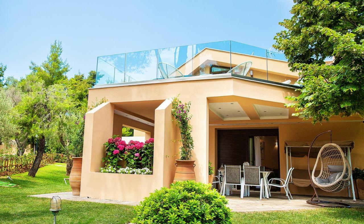 Anemone Villa With Outdoor Hot Tub, Sani Luxury Villas Collection Eksteriør bilde